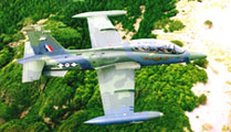 Aermacchi MB 339, an excellent Italian jet trainer used also for close air support : click on the picture
